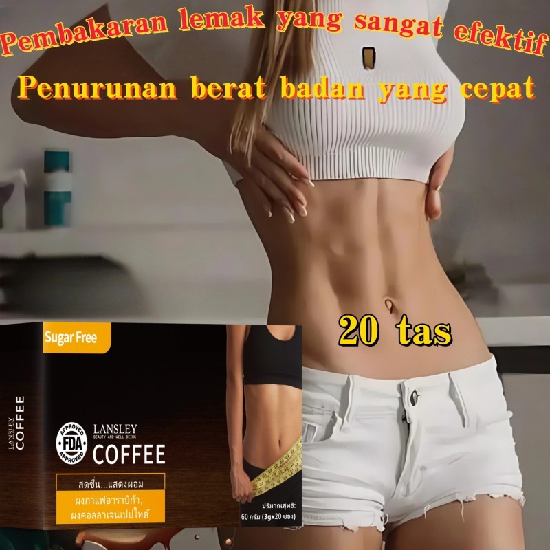 

Kopi Kolagen 20 bungkus Kopi Pelangsing Original 100% Enzim Pelangsing Penghancur Lemak Kopi Instan