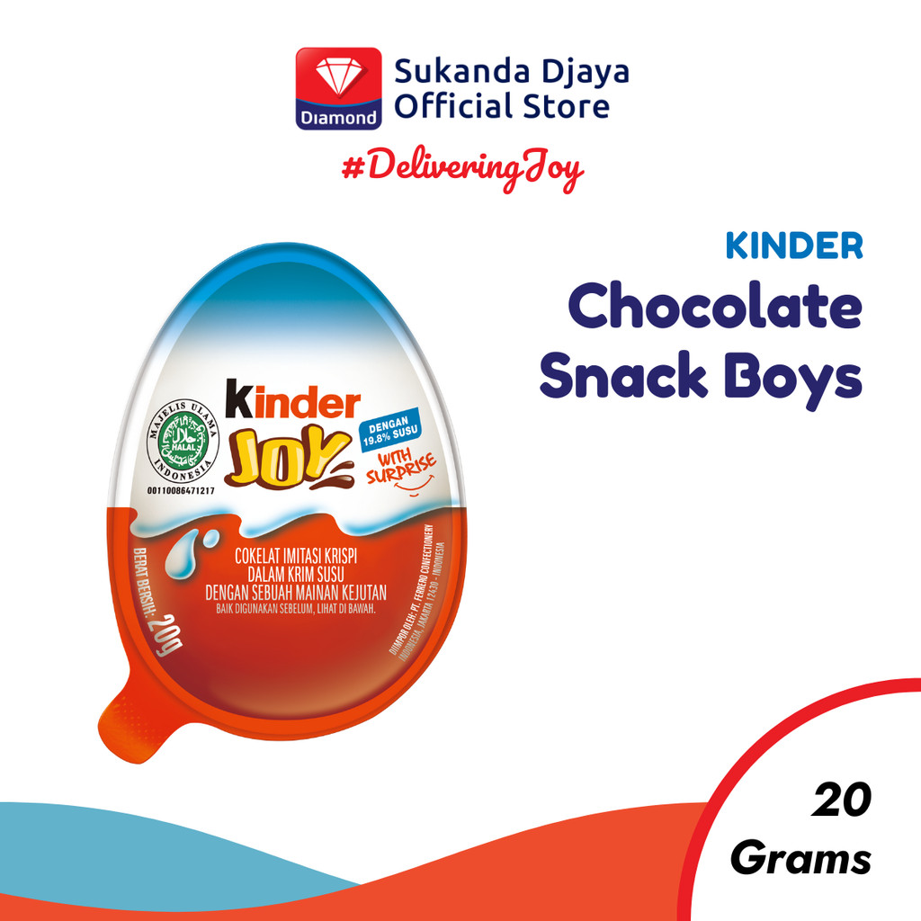 

Kinder Joy Boys Chocolate Snack 20 Gr