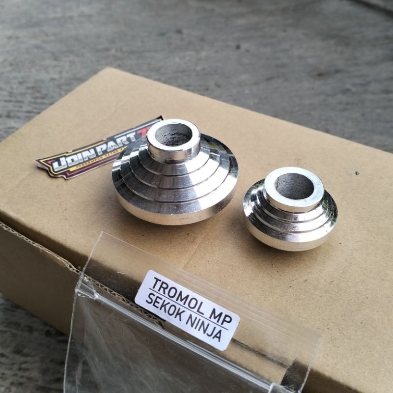 Bosing tromol depan bos tromol depan Mega pro /Tiger PNP shock depan ninja aluminium cnc