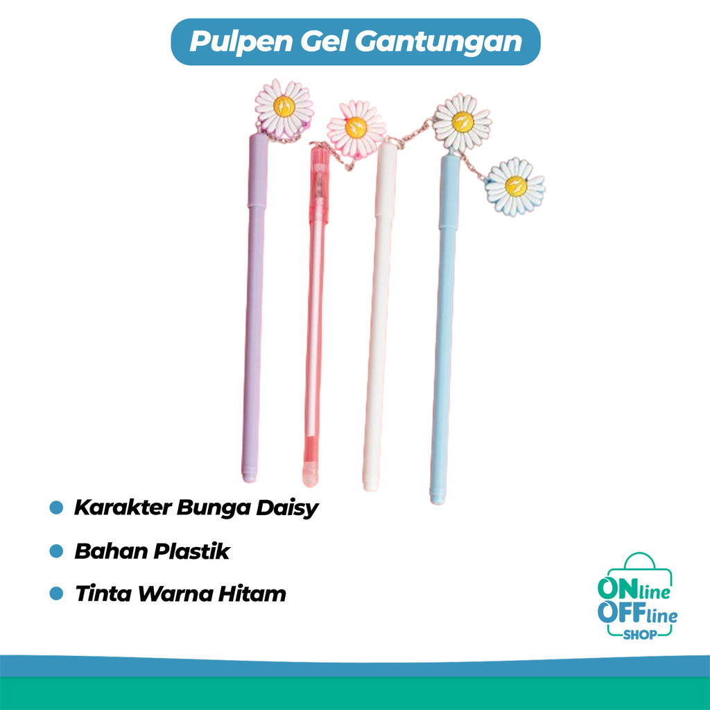 

Pulpen Gel Gantungan Karakter Bunga Daisy Pena Pelajar Lucu Souvenir 602