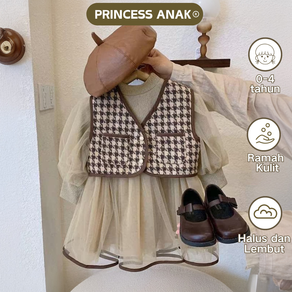 [PRINCESS ANAK]  0-4  Tahun dress anak perempuan import baju anak perempuan dress import anak peremp