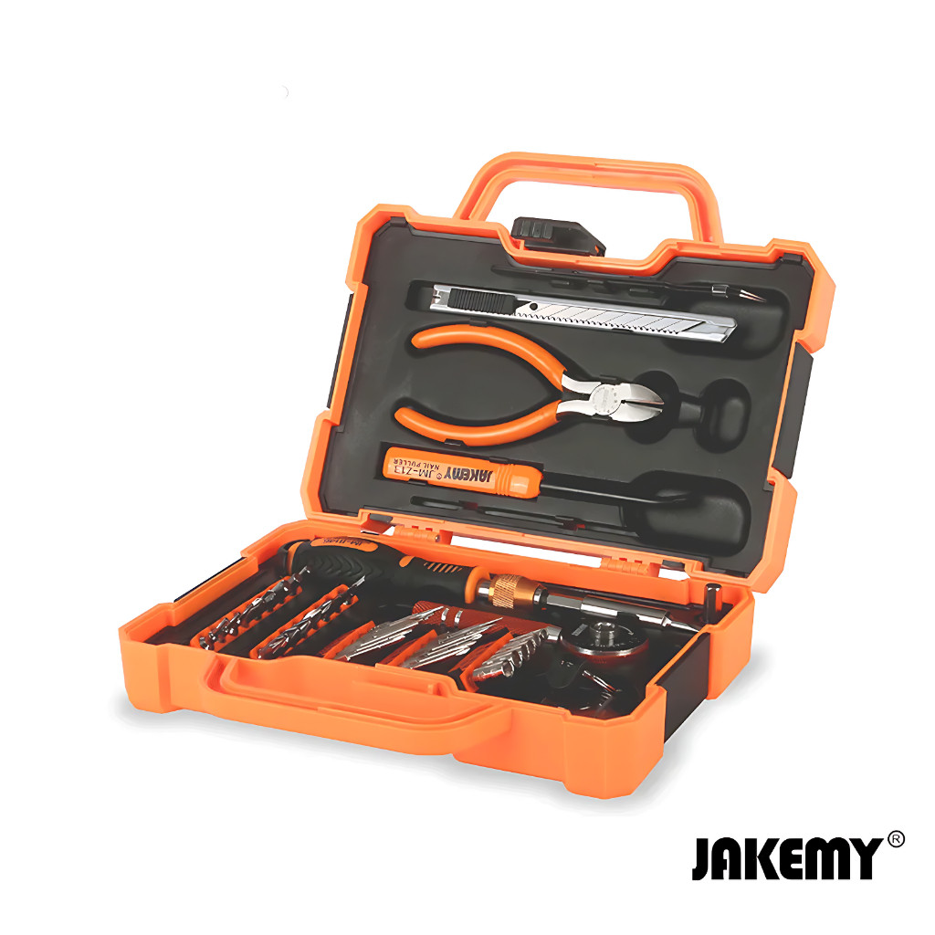 RAIDESAFA_SHOP Jakemy 47in1 Obeng Set Bintang 5 Hp Torx Phillips T2 T5 T6 Original JM-8146