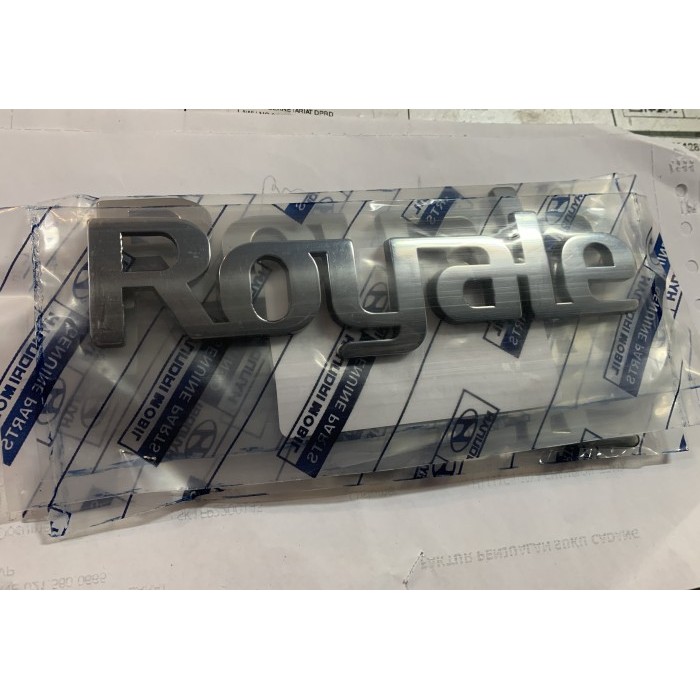 Emblem tulisan ROYALE hyundai H1