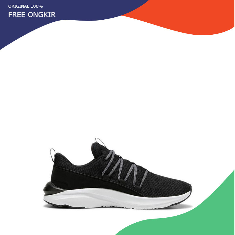 Sepatu Puma Softride One4all Men's Running Shoes - Black HX