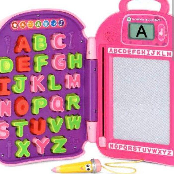 Leapfrog mr Pencil Go With Me Alphabet ABC Backpack Pink