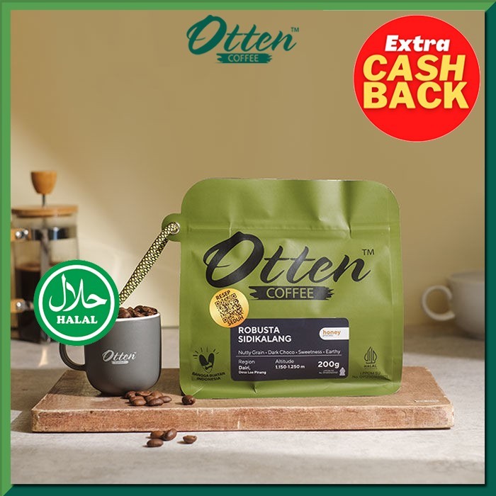 

Kopi Robusta Sidikalang 200g - Biji / Bubuk Kopi Otten Coffee - Super Fine