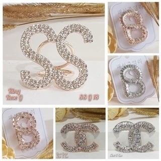 Ring kerudung mutiara termurah / Bros Mutiara Ring Hijab Cincin Jilbab Aksesoris Import Korea