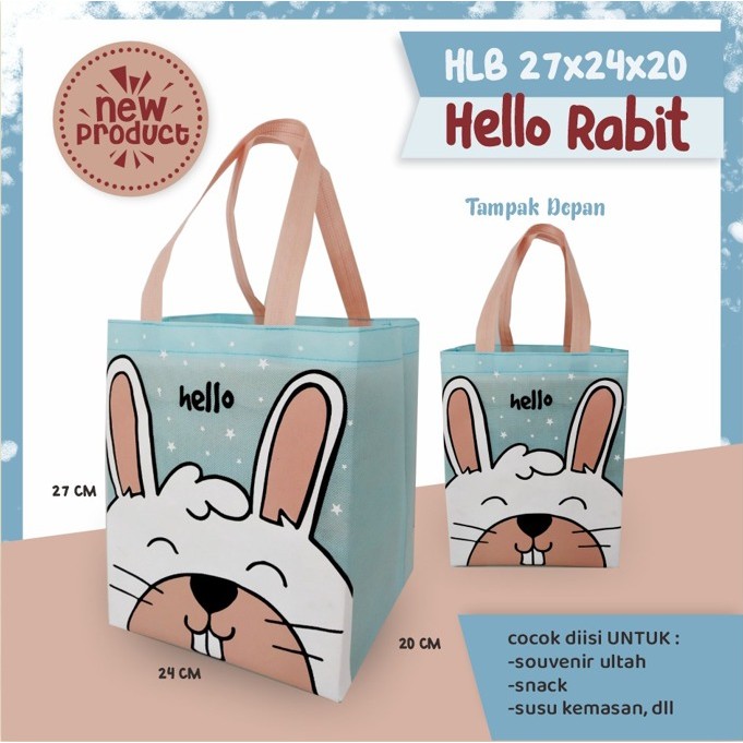 

[LUSINAN] [BISA CUSTOM] Tas Spunbond Kotak Nasi Animal | Tas Animal | Bahan Tebal Tas Birthday Party | Goodie Bag Birthday Ukuran 27x24x20