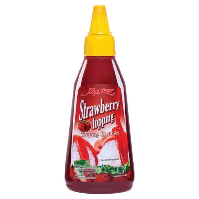 

Mariza Strawberry Topping 200 & 350 Gram / ready varian rasa lain