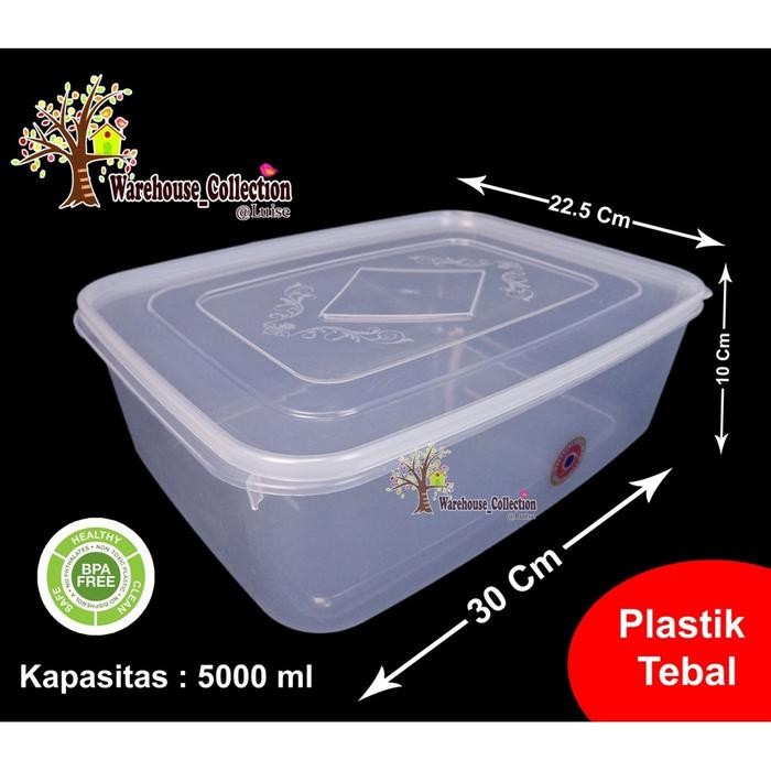TERMURAH Sealware 5000 ml dan 7200ml plastik transparan / Kotak Kue Donat Plastik OriPlast / Thinwal