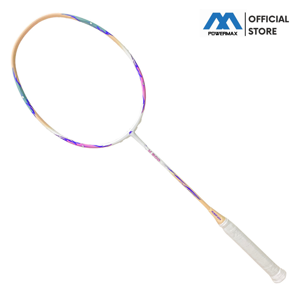 POWERMAX Raket Bulutangkis M800 5U High Tension 36 Lbs Frame Badminton Carbon Graphite Ringan new