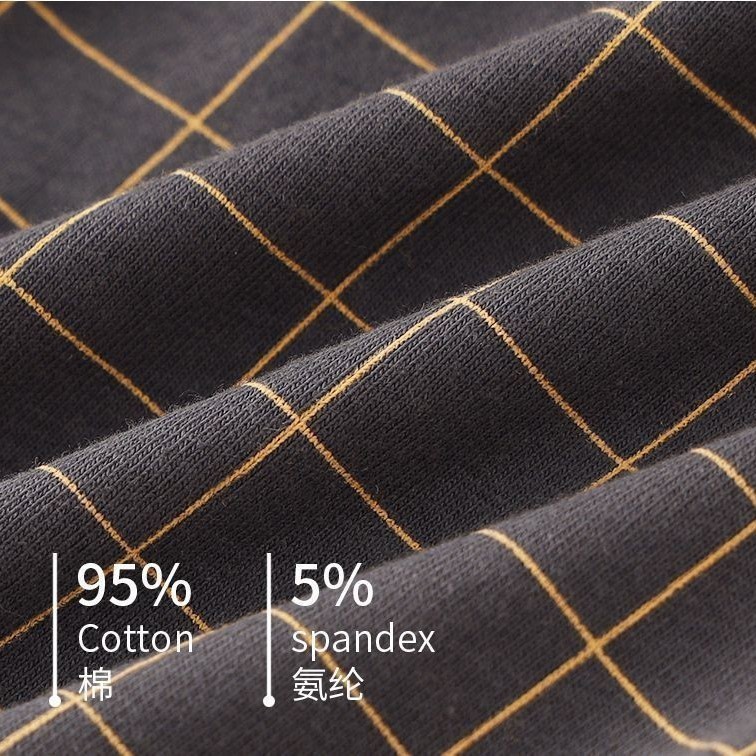 Isi 4 Celana Dalam Pria Cd Boxer Kotak-Kotak Fashion Ice Silk Underware Cdc107-1 Tbk