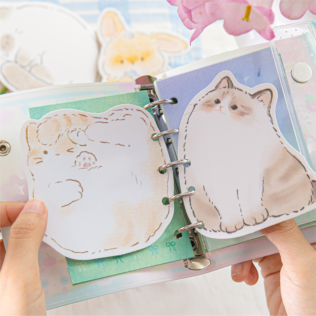 

30 Sheets Cute Cartoon pets Card Retro Handdrawn Sided Word Card DIY Postcard Gift Greeting Invitation Card Note Message Card