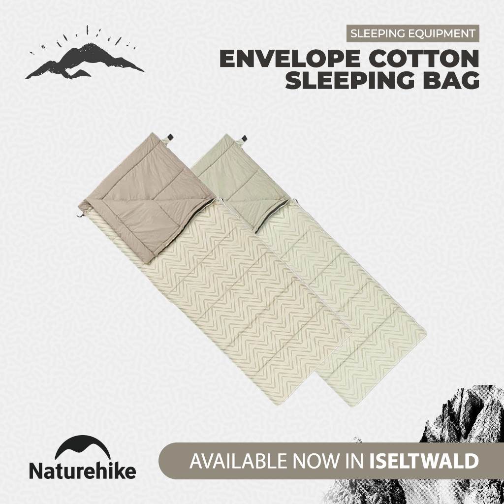 Naturehike Sleeping Bag CNK2300SD012 Envelope Cotton Kantung Tidur Camping Outdoor
