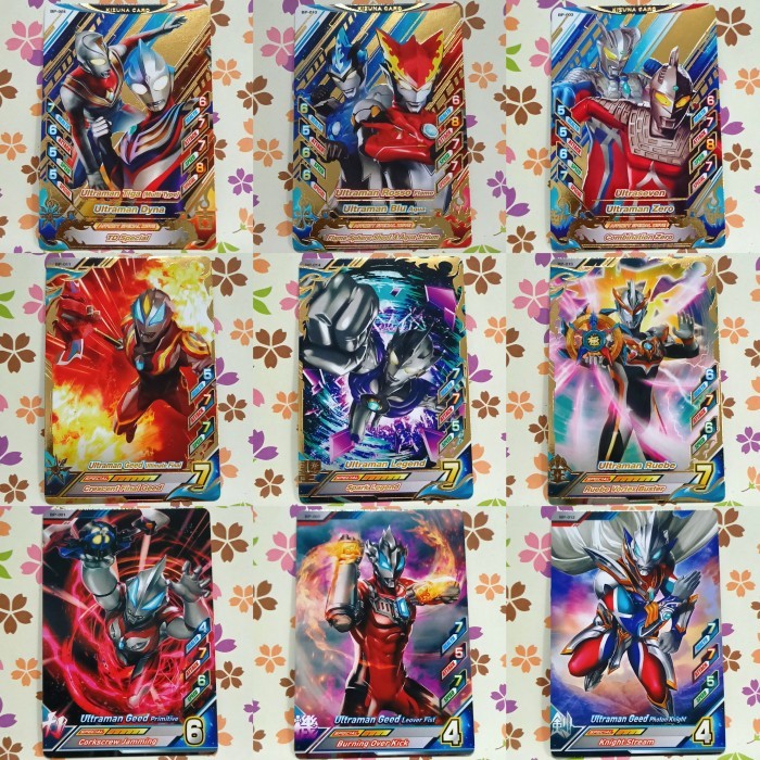ultraman fusion fight R/B kartu promo promotion card kizuna ultra seven & zero - rosso flame & blu a