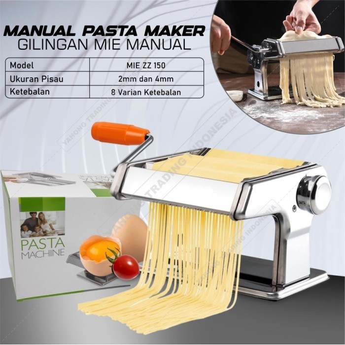 

Gilingan Mie Molen Pasta Maker Pangsit Pastel Manual - ZZ-150 PIRM