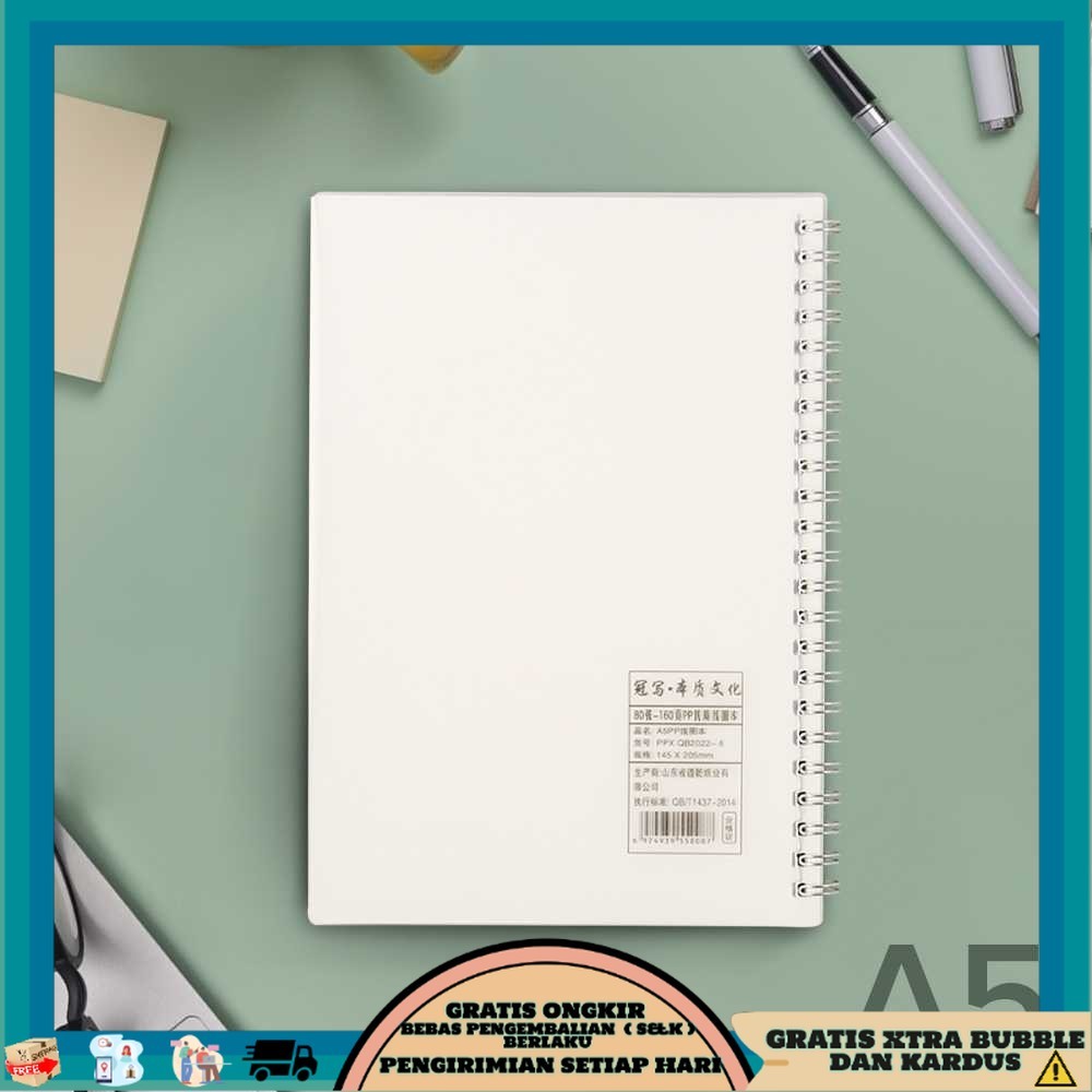 

JIANWU Buku Binder Catatan Jurnal Harian Notebook Ukuran A5 - S2526