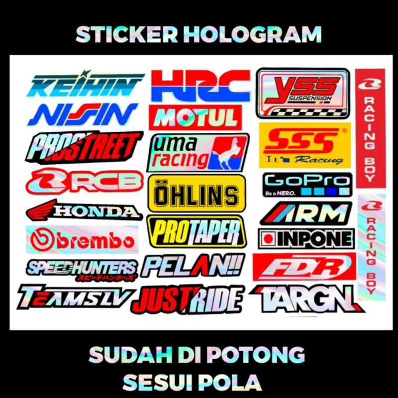 

Sticker Hologram Spongsor Isi 24 Sticker