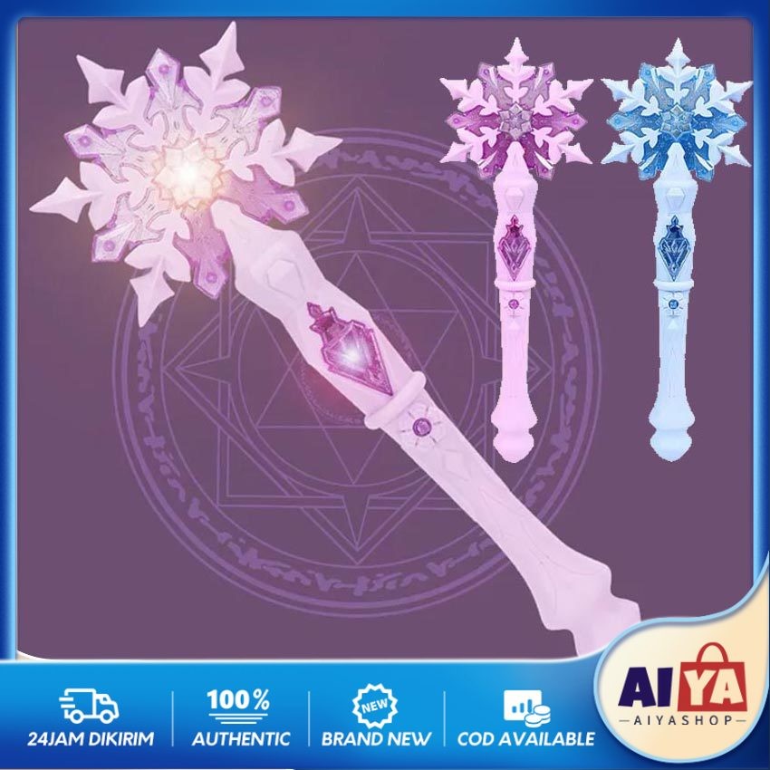 Magic Wand Princess Frozen Snow Mainan Tongkat Peri Tongkat Mainan Lampu