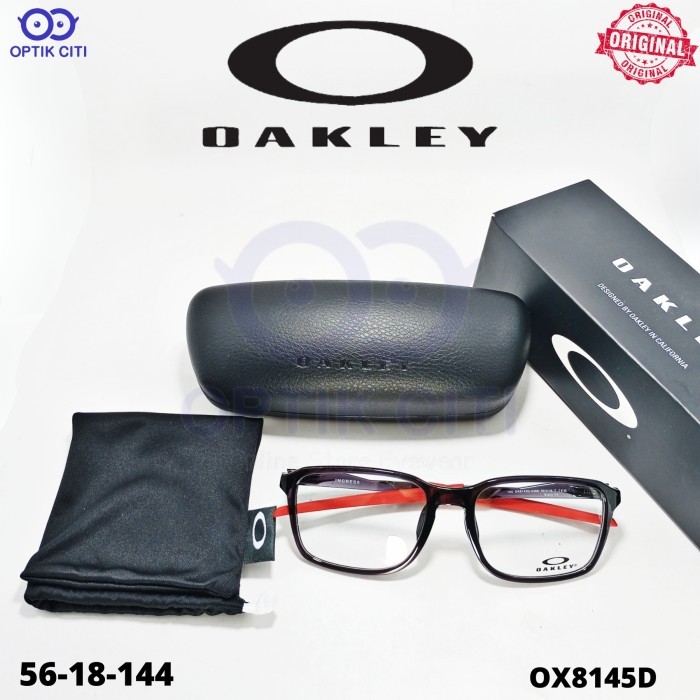 frame kacamata sporty pria original Oakley INGRESS OX 8145 D  - Black Ink