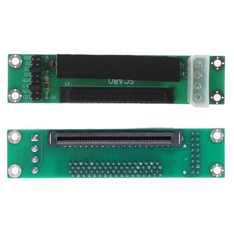 SCSI 80 Pin to 68Pin Hard Disk Adapter Converter Card Module Board SCSI Hard Disk Converter Small Co