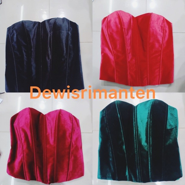 Promoo Kamisol bludru kamisol pengantin wanita