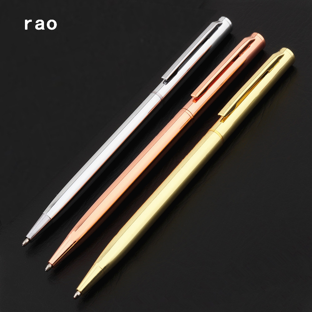 

High quality 09 Fine Business office School office stationery Ballpoint Pen New gold pen Financial ball point pens