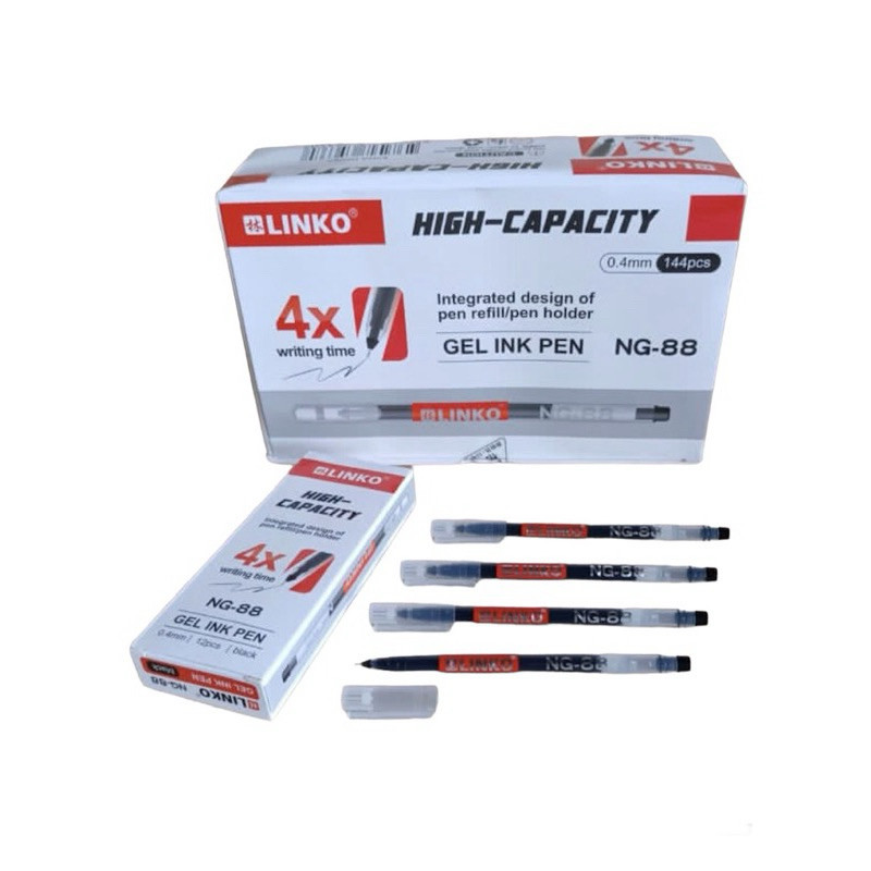 

TI (12PCS) PULPEN GEL INK PEN NG-88 LINKO