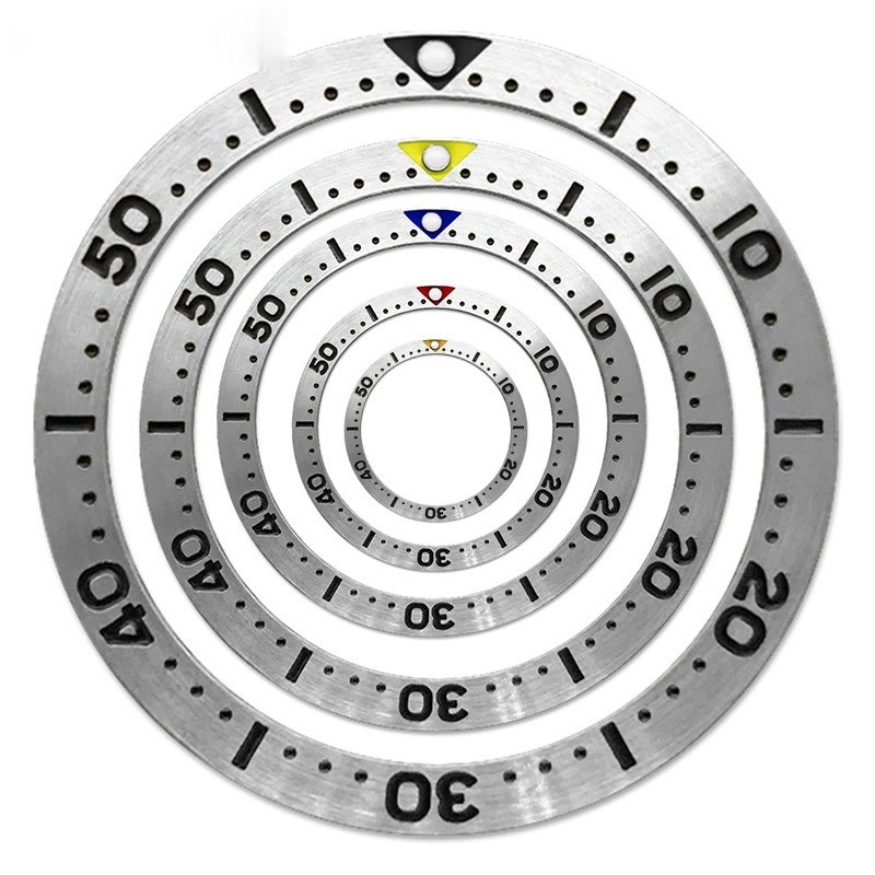 38mmx31.5mm SKX007 Flat Bezel Insert Fit Seiko SKX007 SKX009 SRPD Watch Case NH35 Case Stainless ste