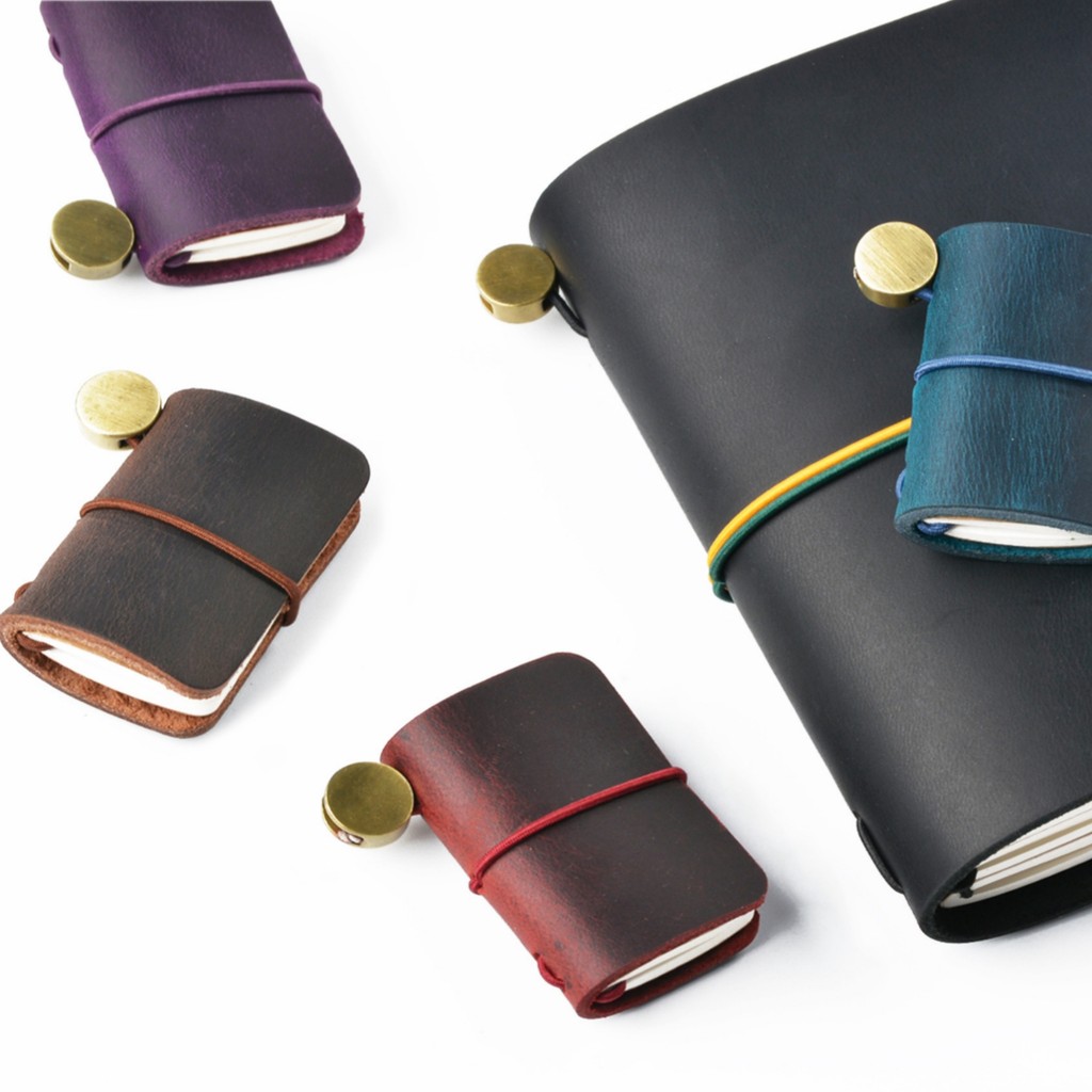 

1pc Tiny Leather Notebook Pocketbook Sketchbook Mini Vintage Retro Cute Kawaii Portable Daily Planner Organizer Travel Supplies