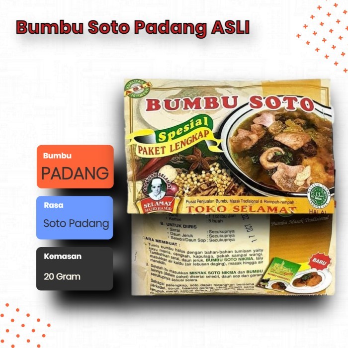 

✨TERLARIS -Bumbu Soto Padang Nikma Selamat