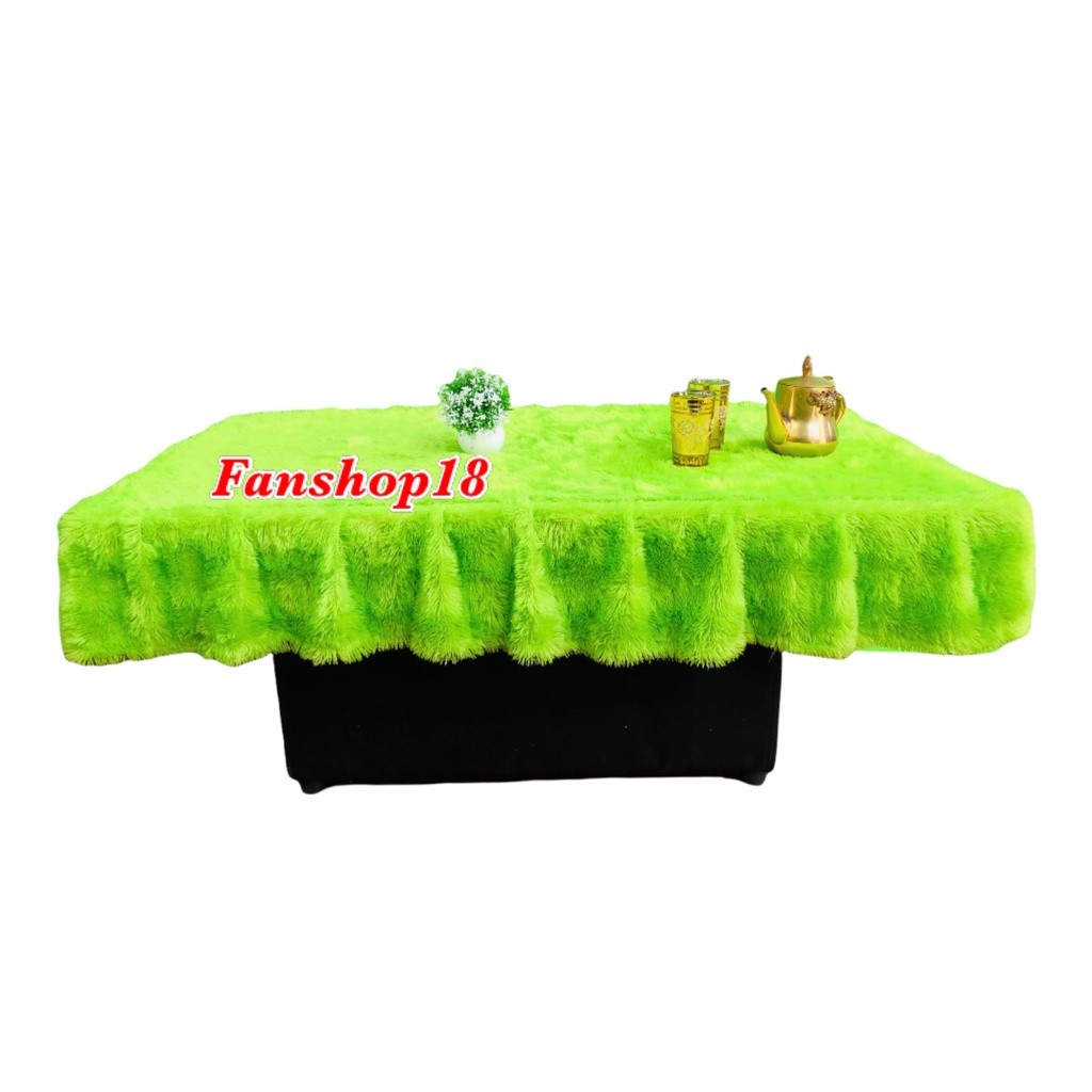 Taplak Meja Rumbai Rasfur Ukuran 100x50x20 / Taplak Meja Ruang Tamu / Alas Meja / Taplak Meja Kaca R