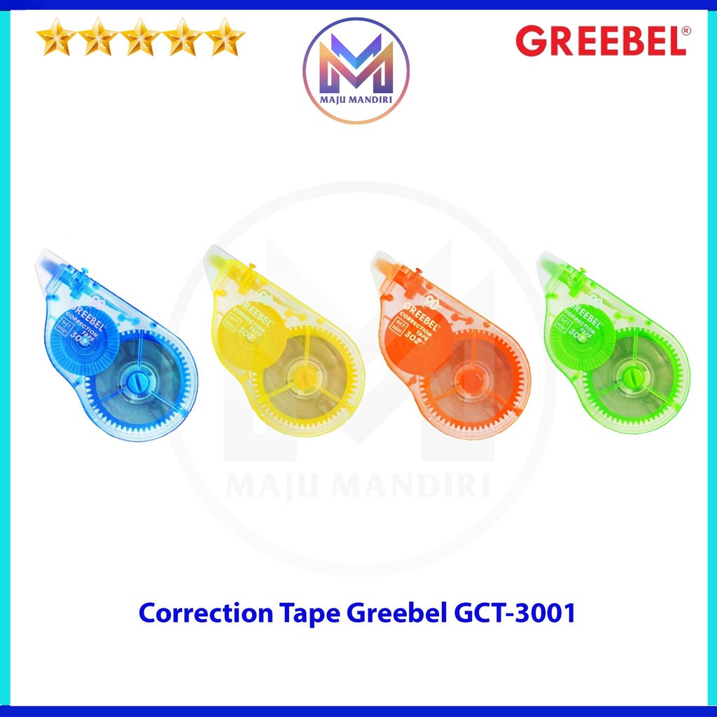 

Correction Tape Greebel 30m GCT3001 / Tipx Kertas GCT 3001 30 Meter