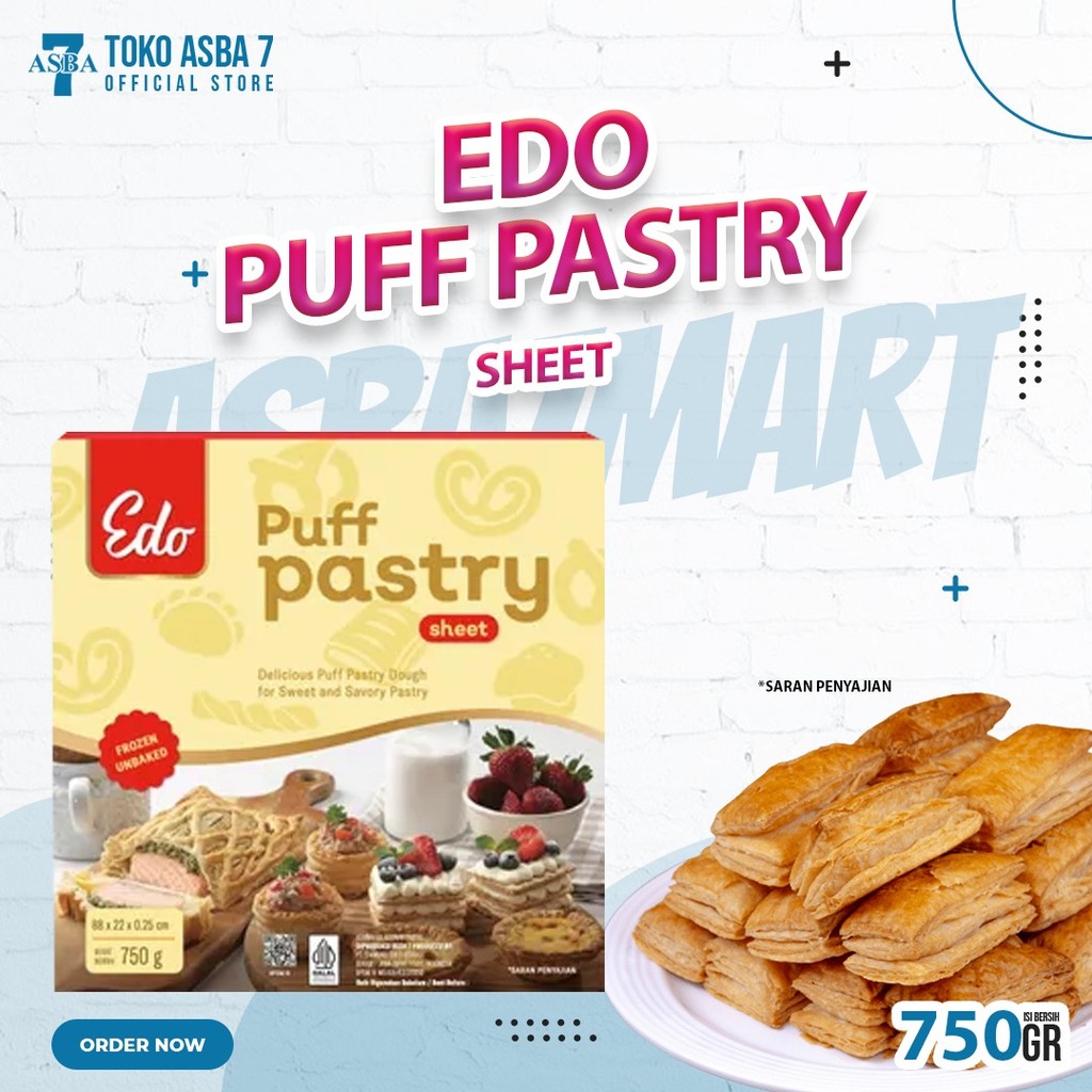 

EDO PUFF PASTRY SHEET 750 GR