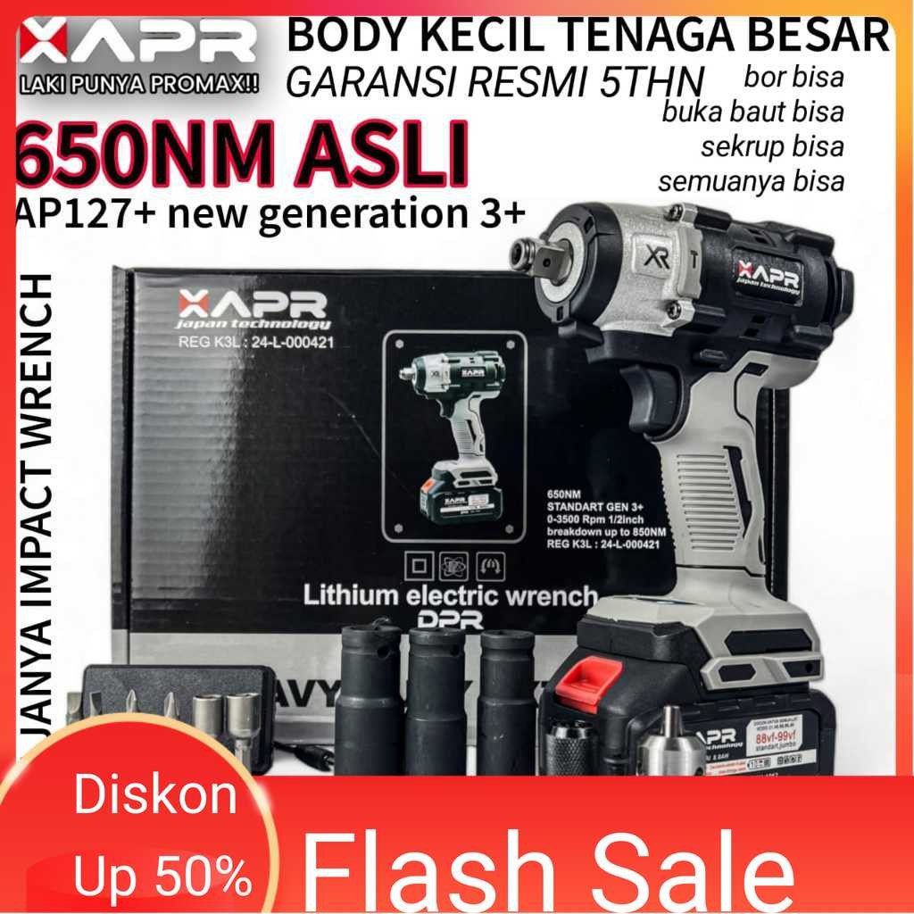 Impact APR JAPAN AP127+ impact bisa bor pembuka baut 650nm baut motor roda cvt