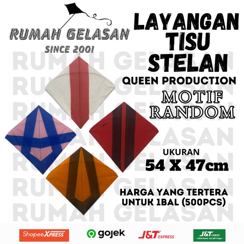 CRAZY PRICE  Layangan STELAN Tisu/Tissue PULAS (SEOT SUPER 500pcs)