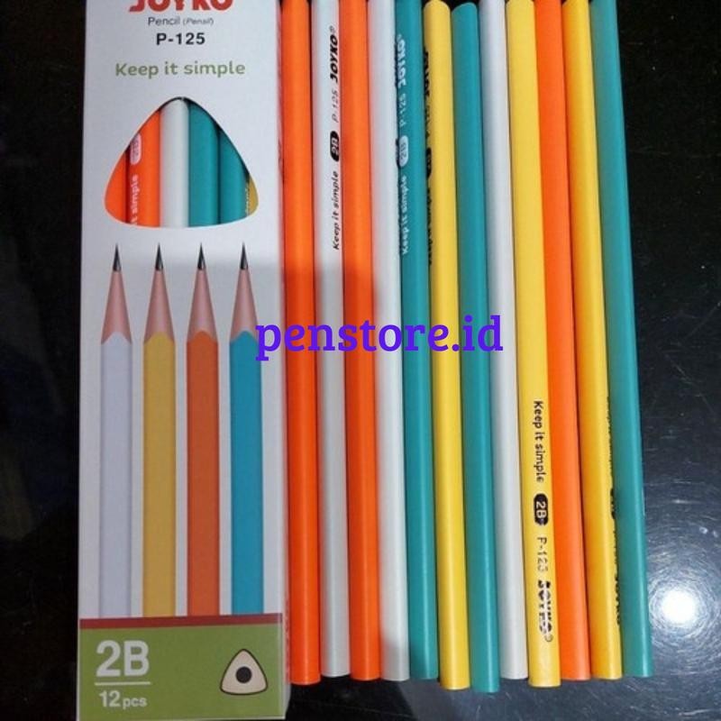 

Pensil anak (12pcs) Pensil 2B Joyko P-125 Pastel Lucu/ Pensil Anak / Pensil Sekolah / Pensil Kayu