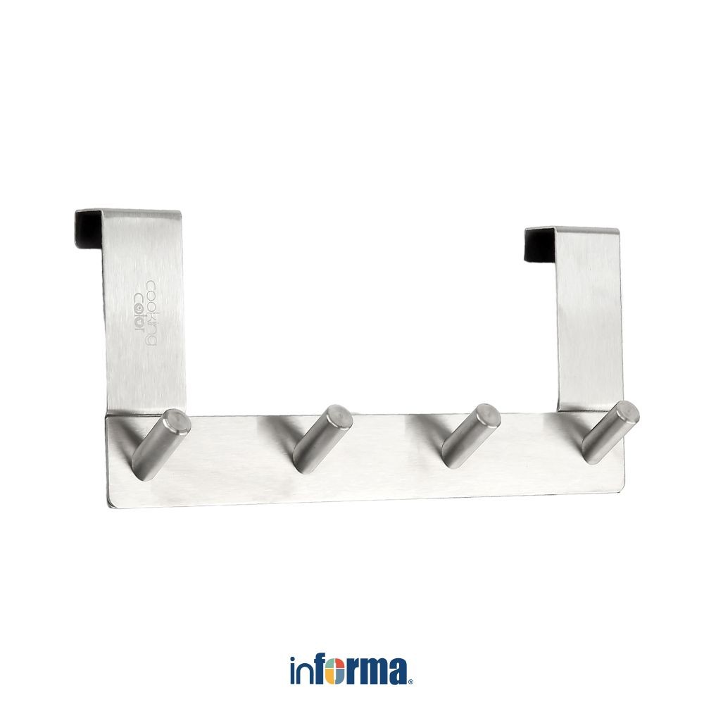 Informa Cooking Color Blanc Gantungan Dinding Dapur - Silver Kitchen Towel Holder Serbet Topo Akseso