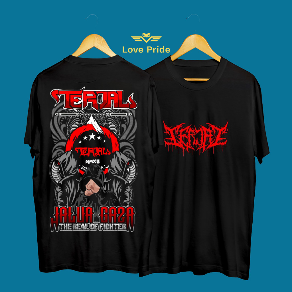 Kaos Tshirt Baju Distro PSHT Terjal Terate Jalanan Jalur Gaza Premium Terbaru