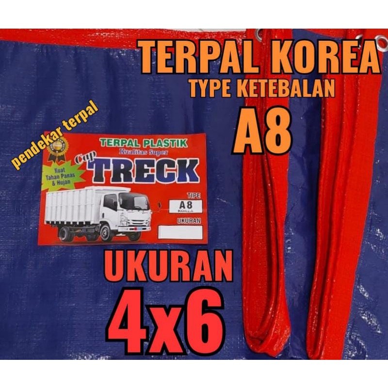 pabrik terpal Terpal Korea A8 ukuran 4x6 meter