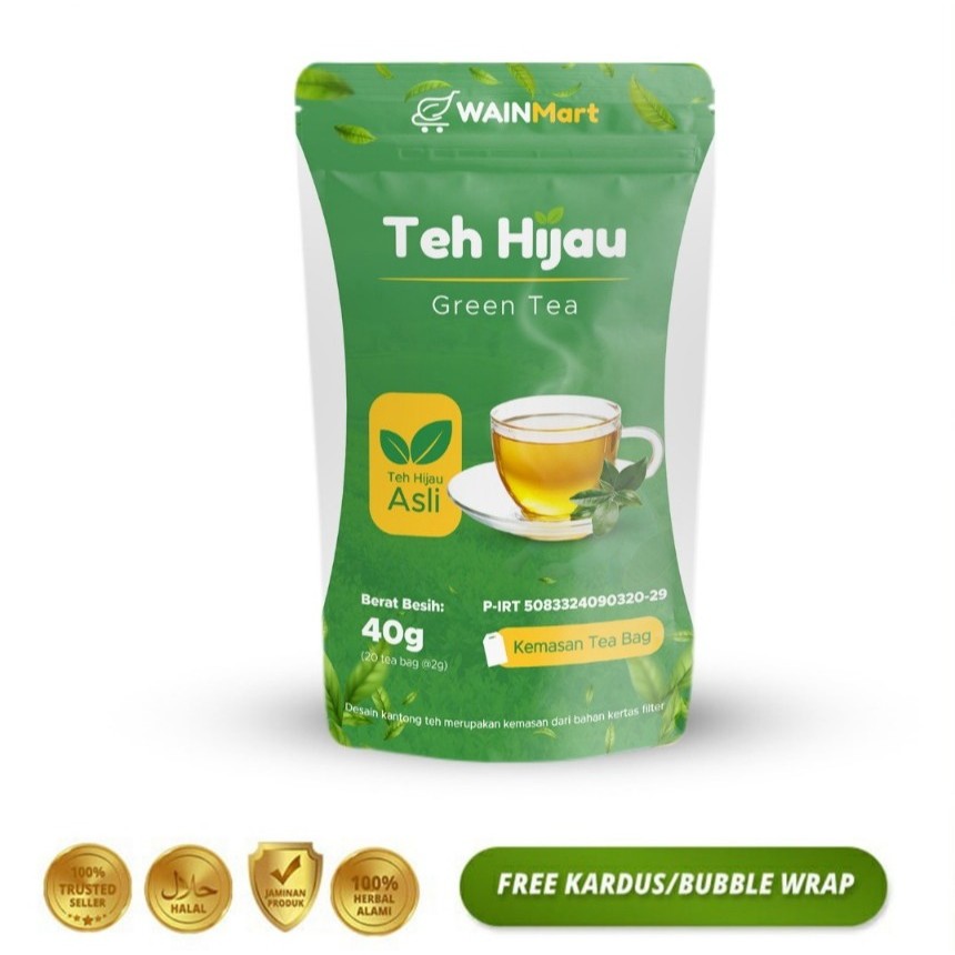 

(Ready Stock) Wainmart Teh Hijau Green Tea Teh Celup Pelangsing Alami dan Peluntur Lemak Diet Detox