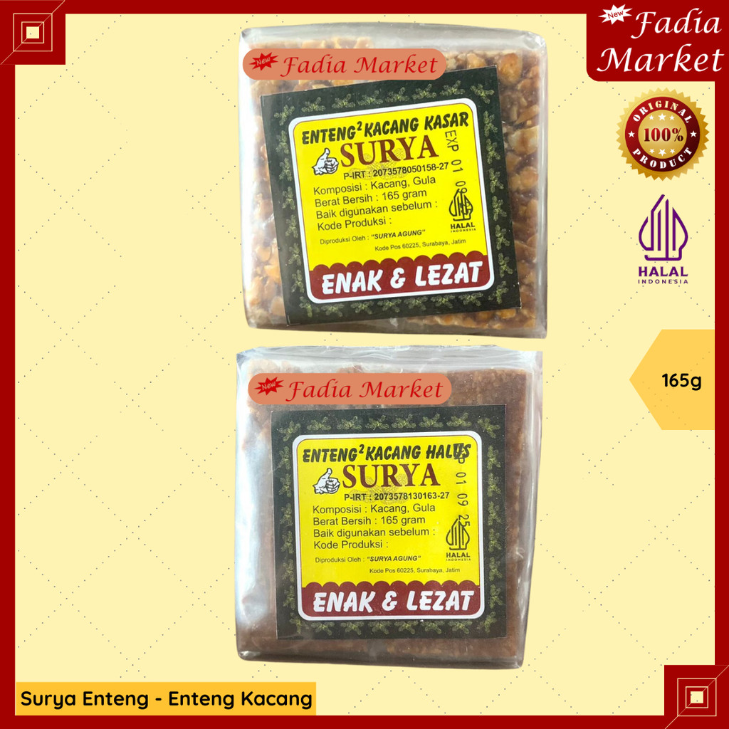 

Surya Enteng Ting Teng Kacang Kasar Halus 165g