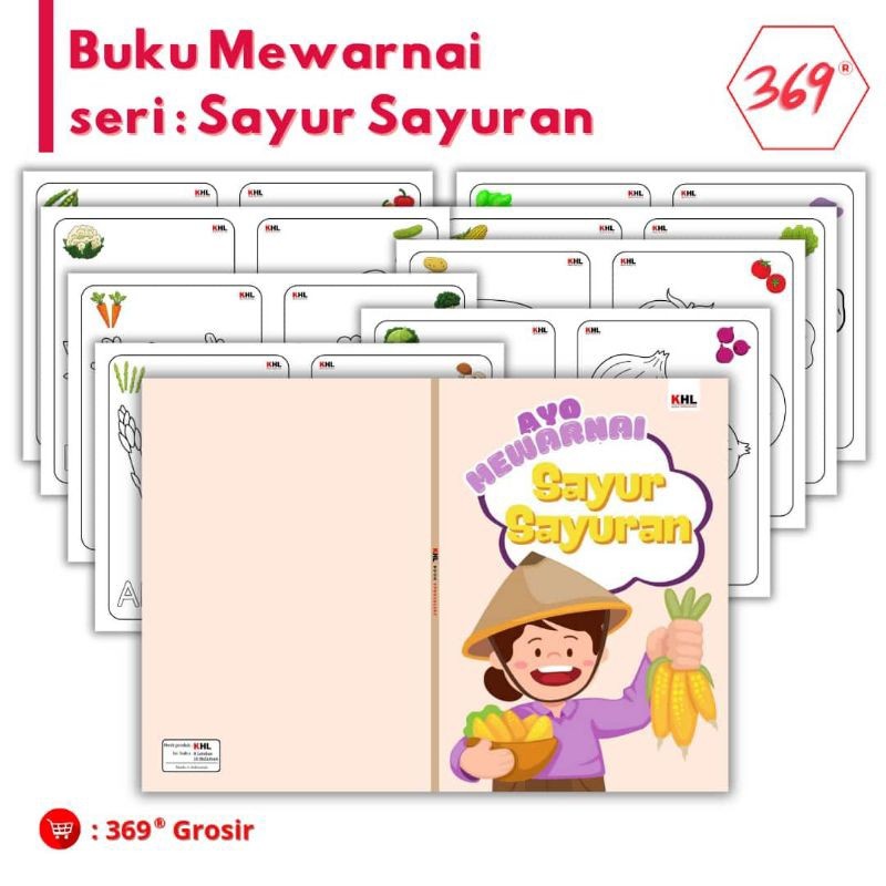 

KHL- Buku Mewarnai Anak / Drawing Book - Seri Sayur