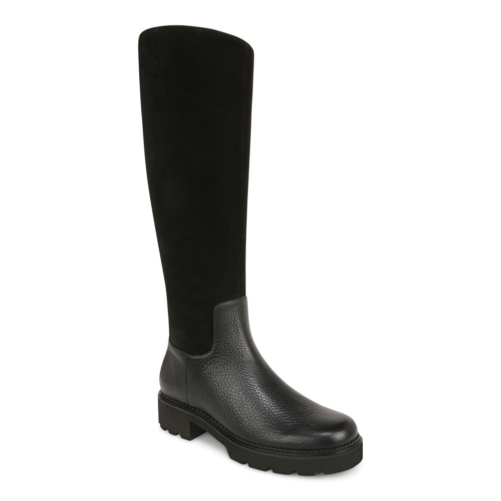 Vionic Fallbrook Black Boots Wanita