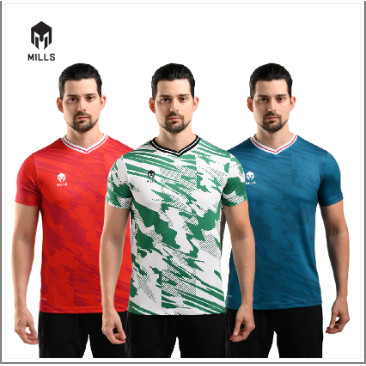 Jersey MILLS Baju Olahraga Jersey Sepakbola Football Futsal Soccer Jersey Berus 1326 100% ORIGINAL M