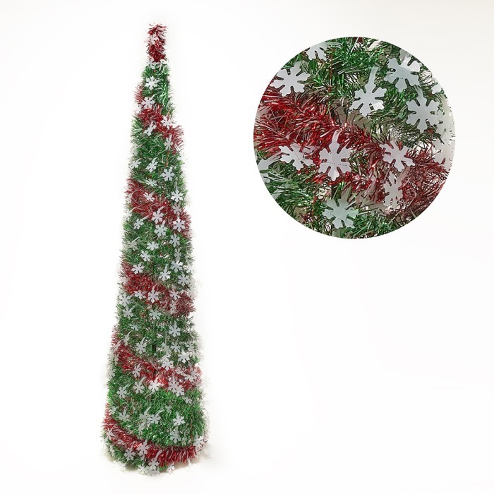 

Pohon Natal Pop Up Tinsel 150cm Hiasan Rumah Dekorasi Ornament Natal - Frozen Putih