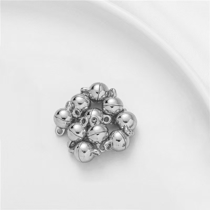 1 pc Kait Gelang Kalung Magnet Clasp - BULAT 13 x 8 mm