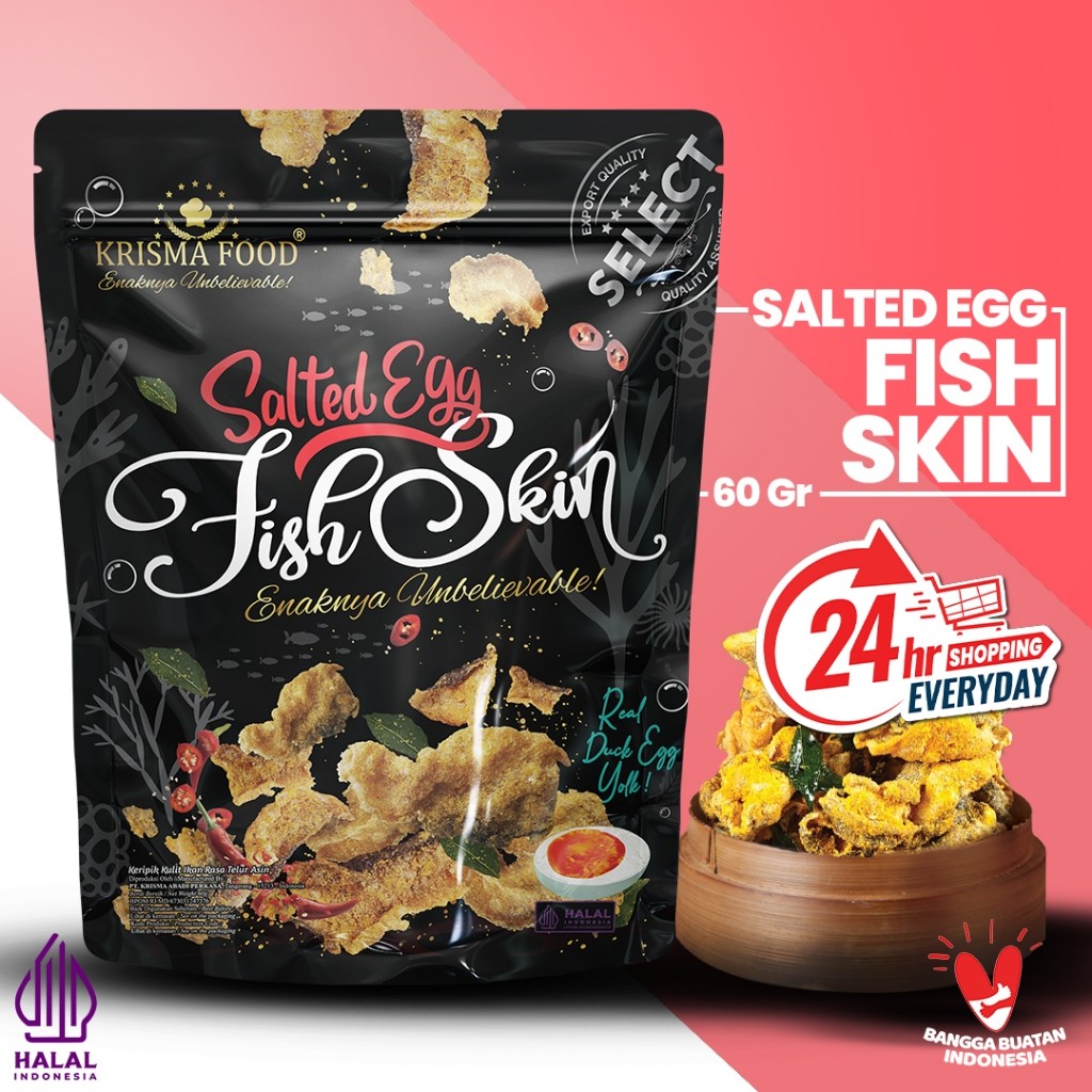 

SALTED EGG FISH SKIN - POUCH 60GR