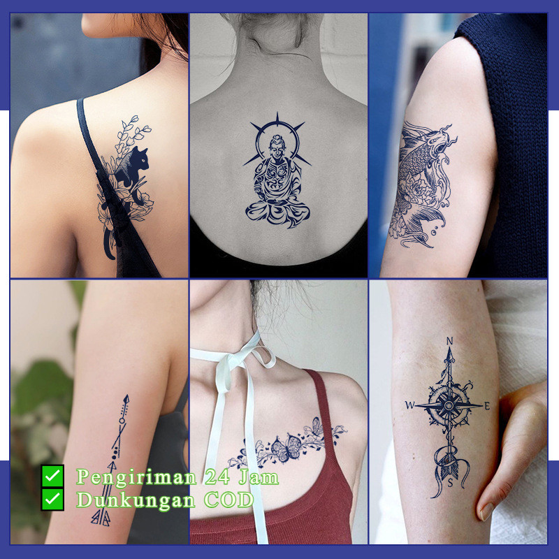 

[K.Anissa] Pengiriman 24 Jam ✅ Tato Temporer Tahan Lama 15 Hari Tato Temporer Anti Air Tato Temporer Sticker Rasa kemewahan 12*19 cm