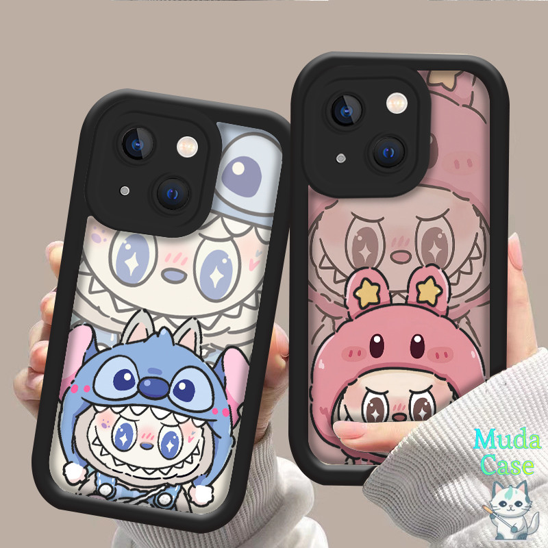 iPhone Case Labubu Case iPhone 11 12 13 14 15 Pro Plus Pro Max Cute Case Untuk iPhone XR XS X MAX 8 